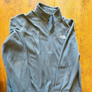 Gray Mens North Face 1/2 zip jacket